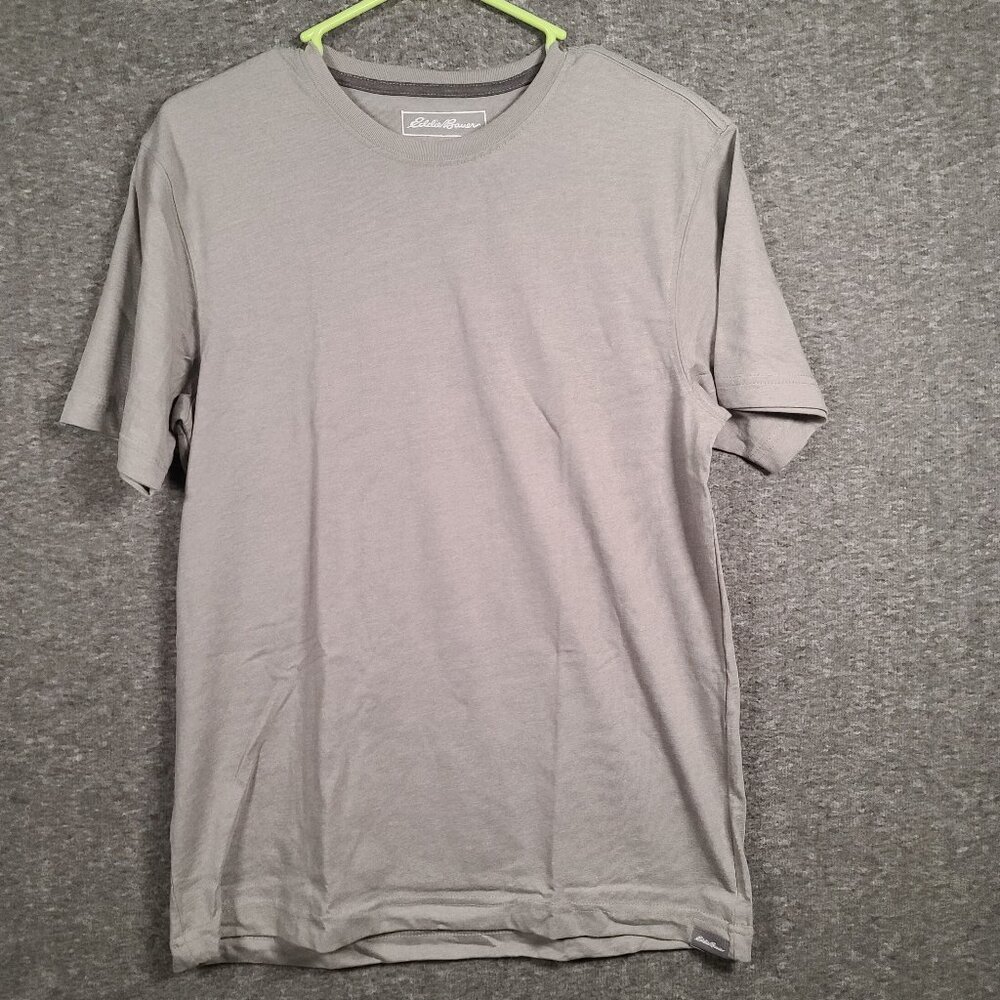 Eddie Bauer Legendwash Men's Short Sleeve Gray Shirt Size Small